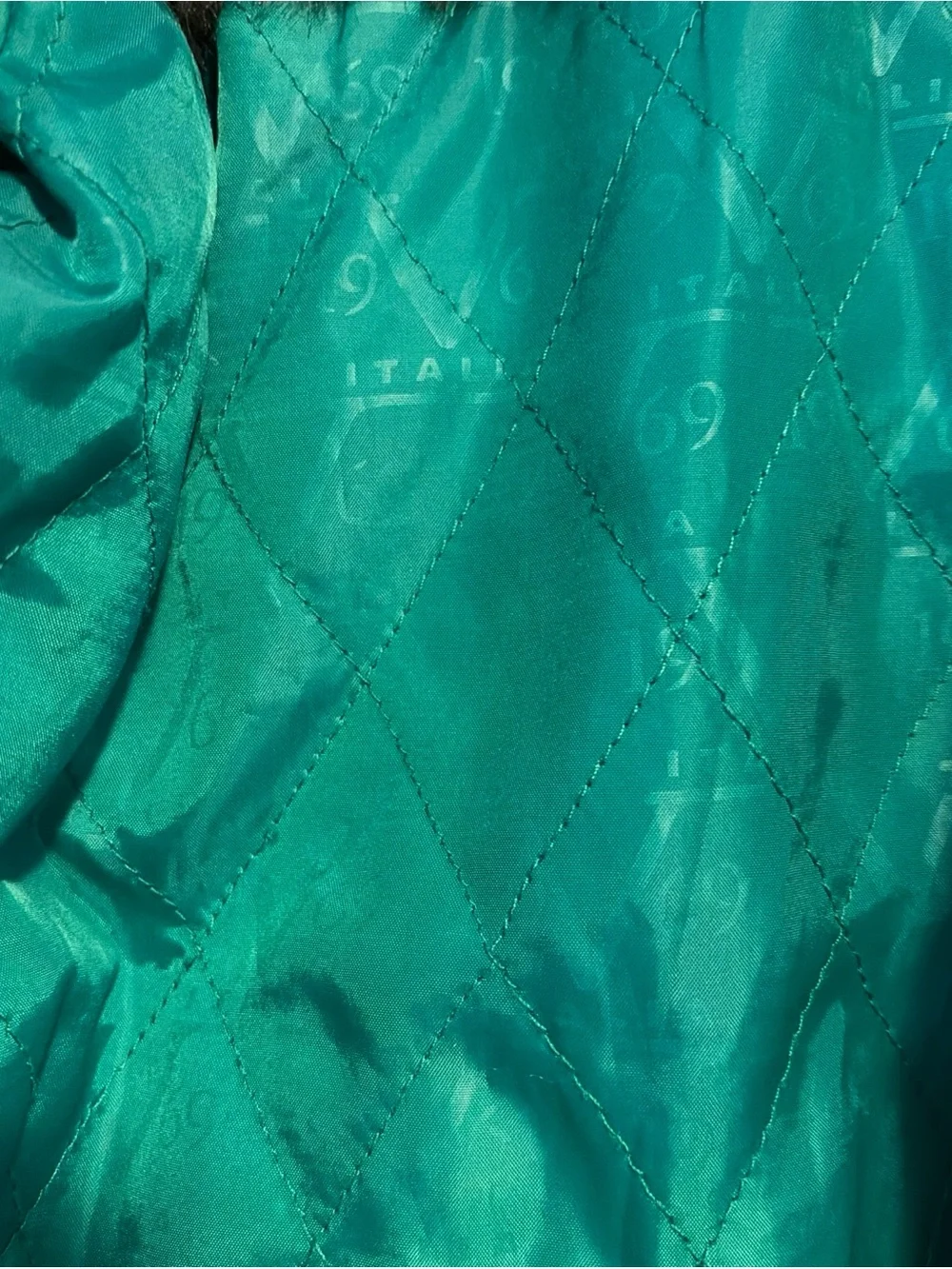 Versace 1969 Boys BLACK COAT Down Winter Puffer Jacket Green Italia V Size 5